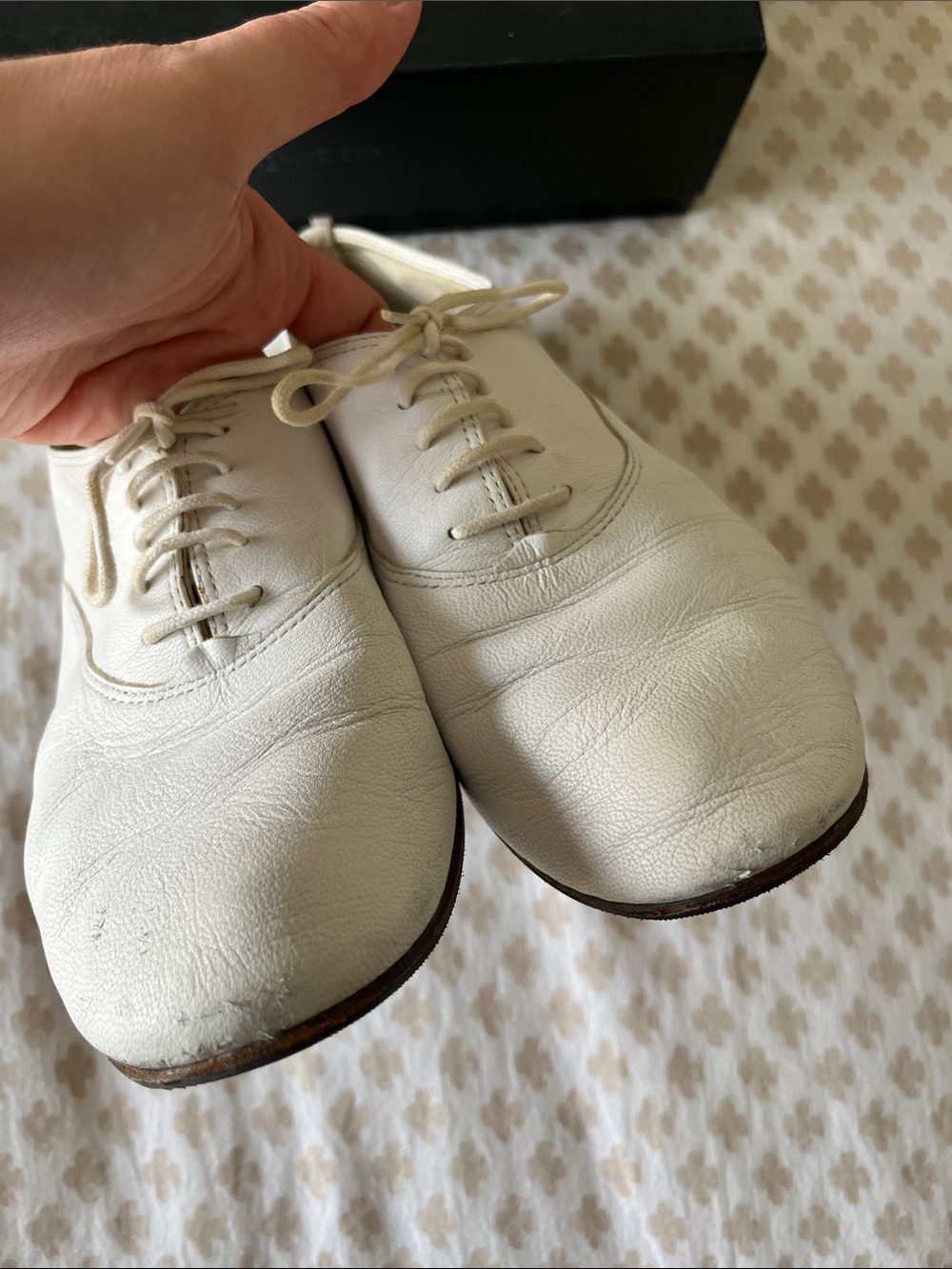 Repetto zizi white Leather Lace-Up Oxfords ballet 39 (US 8) - Picture 4 of 11